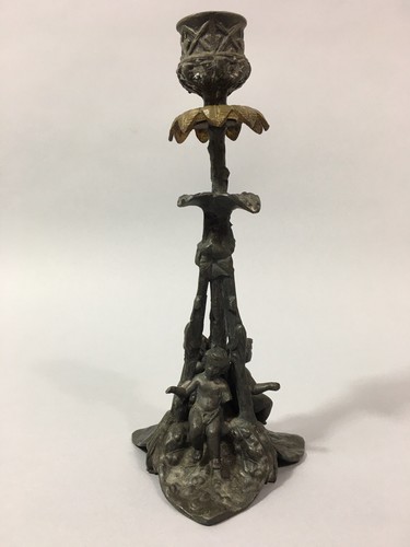 Ancien bougeoir aux - ancien, putti