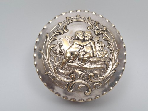 Ancien coffret bijoux metal - ancien,