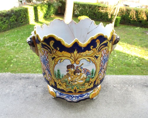 Ancien beau cache pot - ancien,