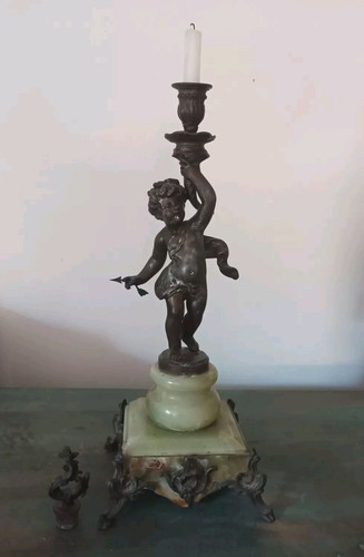 Grand bougeoir ancien ange - grand,