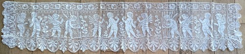 Ancien antependium dentelle - antependium,