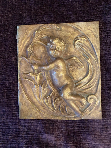 Ancienne plaque bas relief - ancienne, plaque,