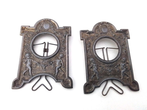 Paire cadres ancien - paire, putti