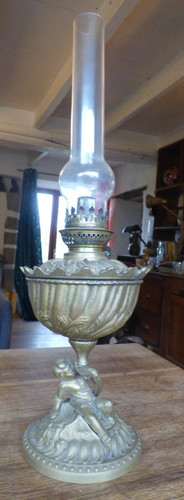 Ancienne lampe pétrole en - ancienne,